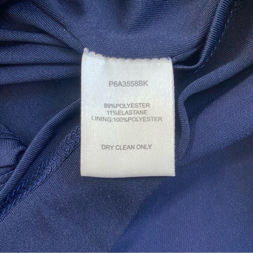 PARKER Navy Blue Lace Up Dress - Picture 10 of 10